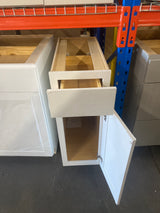 Westfield Feather White Shaker Stock Assembled Base Kitchen Cabinet (12 in. W x 23.75 in. D x 35 in. H)