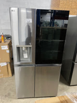 LG 27 cu.ft. Smart Side-By-Side InstaView Door-in-Door Refrigerator with Craft Ice in Stainless Steel