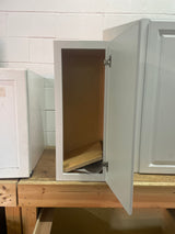 Hampton 12 in. W x 12 in. D x 30 in. H Assembled Wall Kitchen Cabinet in Satin White