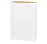 Avondale Shaker Alpine White Ready to Assemble Plywood 24 in Wall Kitchen Cabinet (24 in W x 36 in H x 12 in D)