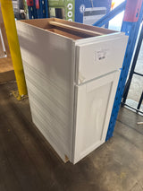 Westfield Feather White Shaker Stock Assembled Base Kitchen Cabinet (12 in. W x 23.75 in. D x 35 in. H)