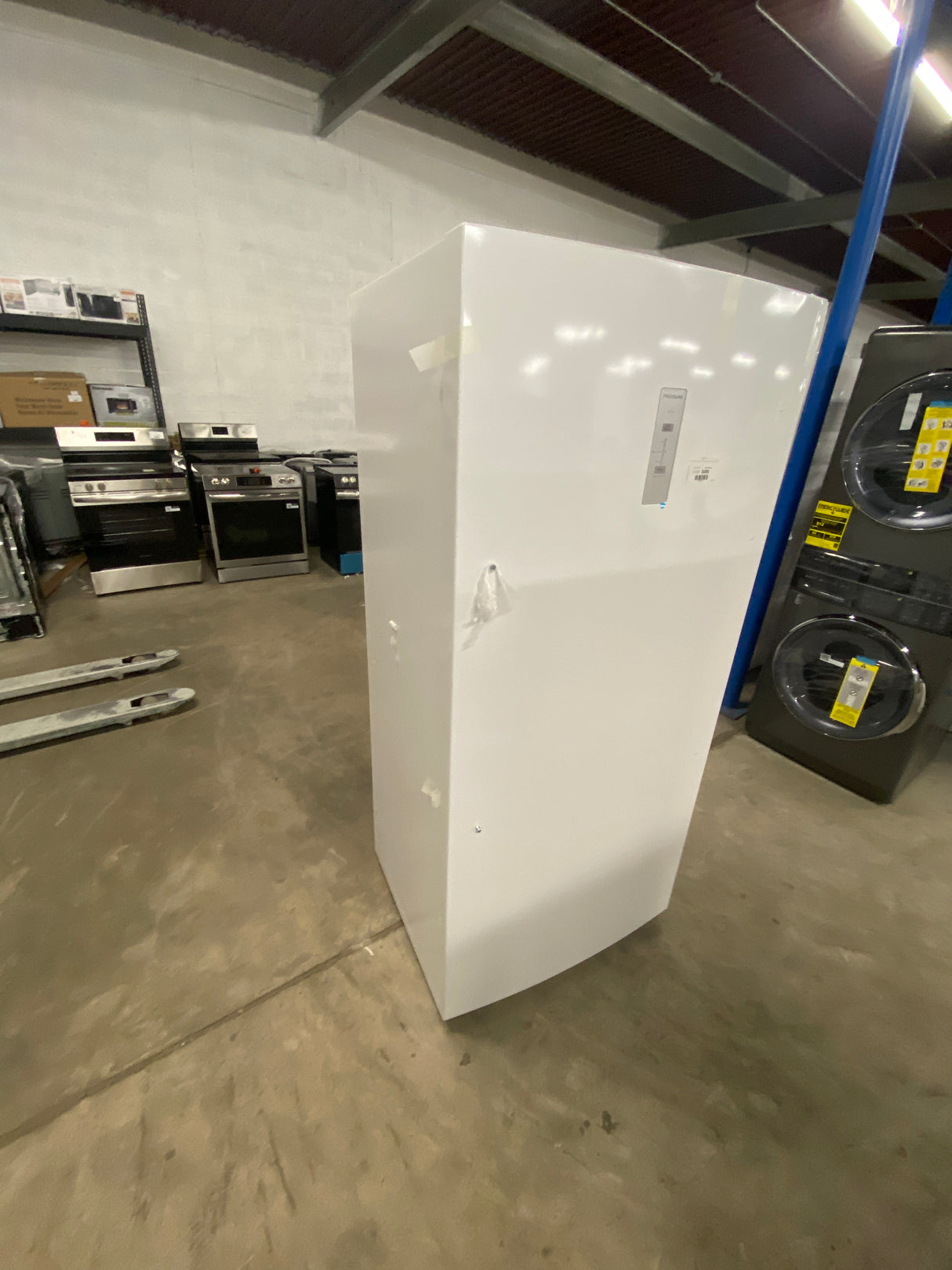 33 in. 20 cu. ft. Garage Ready Freezerless Refrigerator in White with Temperature Alarm and Auto-Close Door, ENERGY STAR