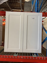 Shaker 33 in. W x 12 in. D x 36 in. H Assembled Wall Cabinet in Satin White