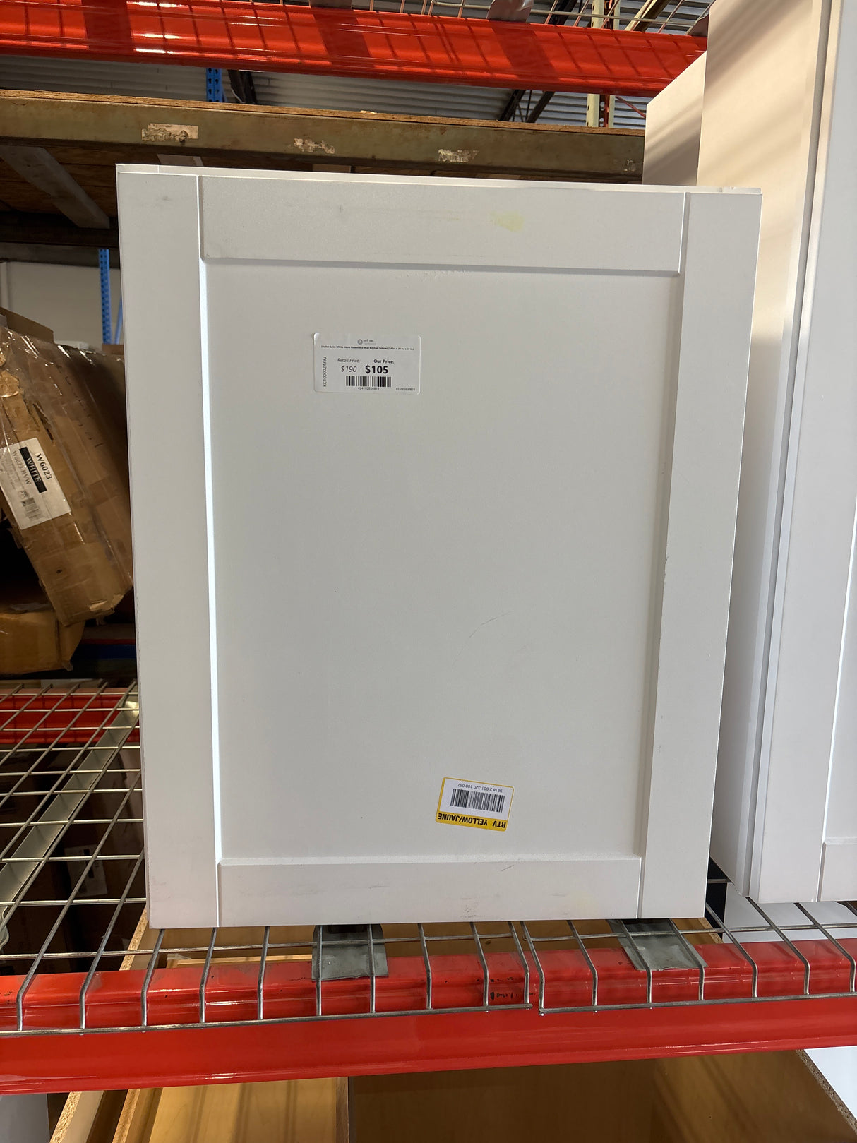 Shaker Satin White Stock Assembled Wall Kitchen Cabinet (24 in. x 30 in. x 12 in.)