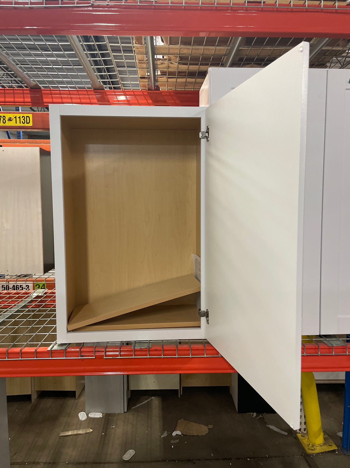 Shaker Satin White Stock Assembled Wall Kitchen Cabinet (24 in. x 36 in. x 12 in.)