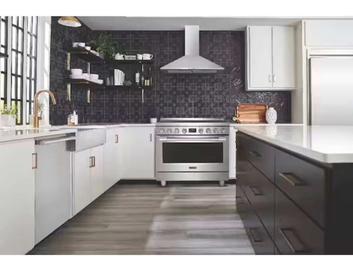 30 in. 400 CFM Convertible Wall Mount Chimney Range Hood in Stainless Steel with Aluminum Filter