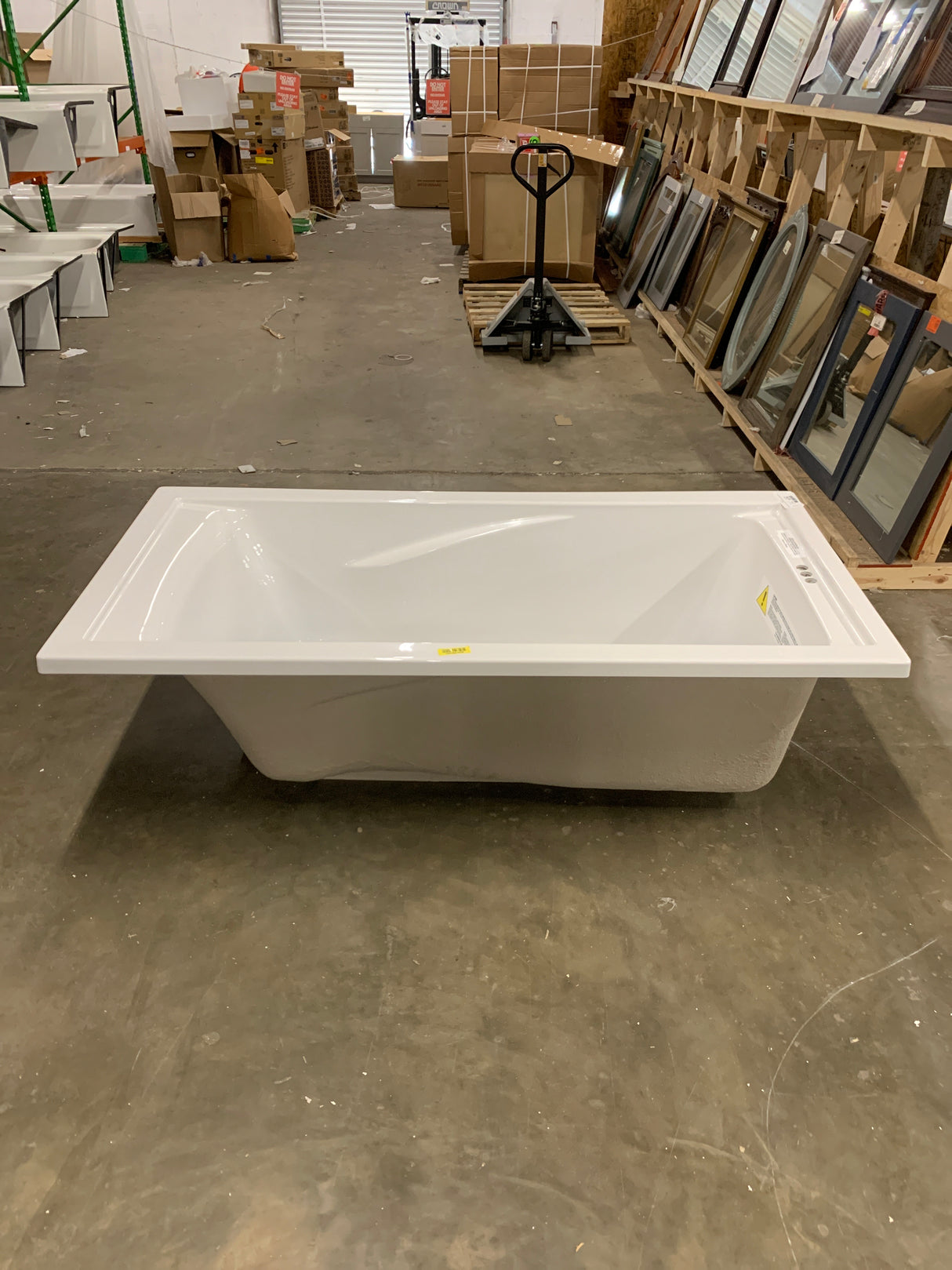 Evolution 72 in. x 36 in. Acrylic Reversible Drain Bathtub in White