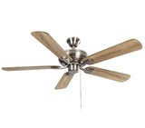 Rothley II 52 in. Indoor LED Brushed Nickel Ceiling Fan with Light Kit, Downrod, Reversible Motor and Reversible Blades