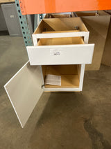 Hampton 21 in. W x 24 in. D x 34.5 in. H Assembled Base Cabinet in Satin White