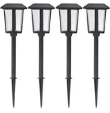 Callaway Black Integrated LED Weather Resistant Outdoor Solar Path Light (4-Pack)