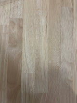 8 ft. L x 25 in. D Unfinished Hevea Solid Wood Butcher Block Countertop With Square Edge