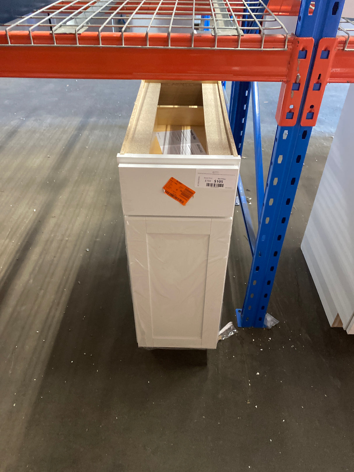 Westfield Feather White Shaker Stock Assembled Base Kitchen Cabinet (12 in. W x 23.75 in. D x 35 in. H)