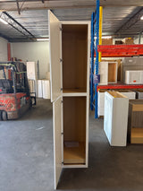 Shaker Satin White Stock Assembled Pantry Kitchen Cabinet (18 in. x 96 in. x 24 in.)