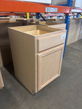 21 in. W x 24 in. D x 34.5 in. H Assembled Base Kitchen Cabinet in Unfinished with Recessed Panel
