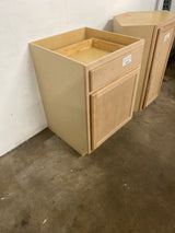 24 in. W x 24 in. D x 34.5 in. H Assembled Base Kitchen Cabinet in Unfinished with Recessed Panel