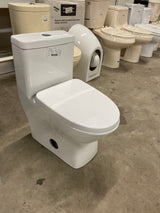 Sublime II 10 in. Rough-in 1-piece 1.1/1.6 GPF Dual Flush Elongated Toilet in Glossy White, Seat Included