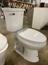 Power Flush 2-Piece 1.28 Gallons Per Flush GPF Single Flush Elongated Toilet in White with Slow-Close Seat Included
