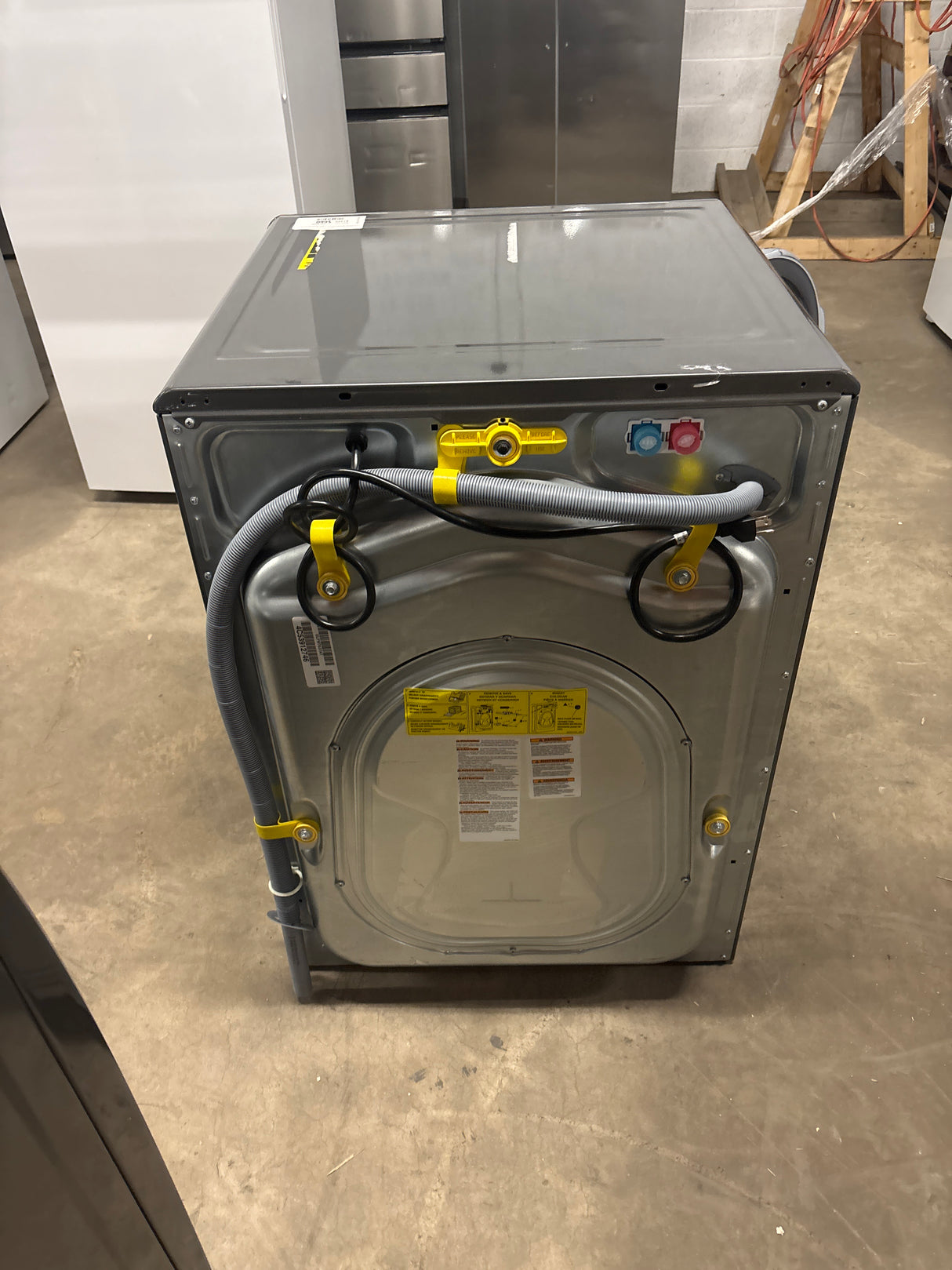 8 cu. ft. vented Front Load Stackable Electric Dryer in Titanium with LuxCare Dry and Perfect Steam