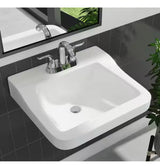 Aragon 19 in. Rectangular Vitreous China Bathroom Sink in White