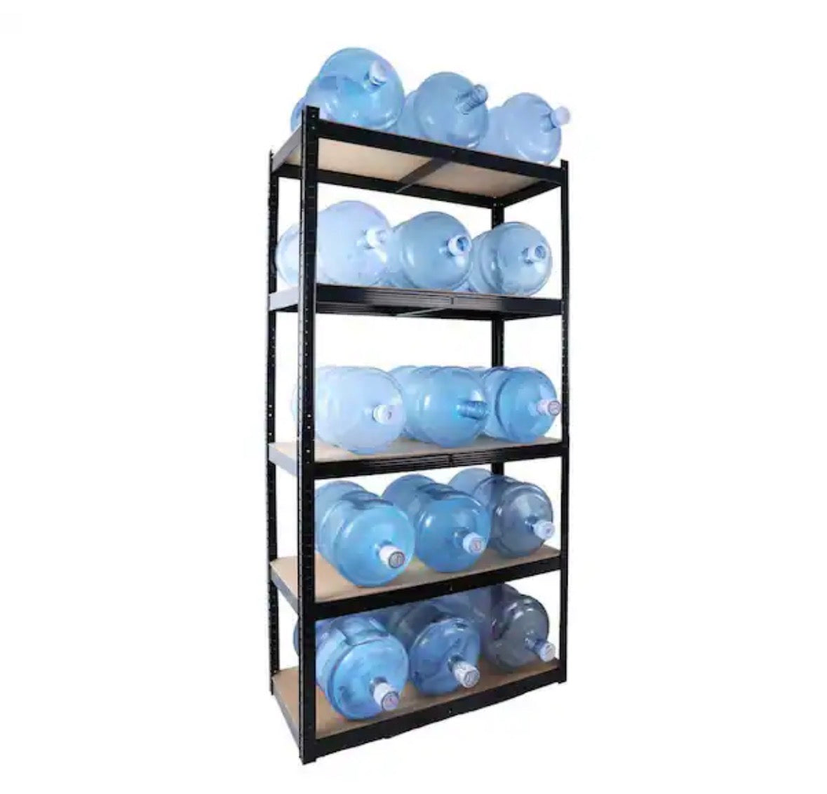 2000 lbs. Capacity Garage Storage Shelves Heavy Duty Shelf for Kitchen in Black