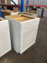 Westfield Feather White Shaker Stock Assembled Base Kitchen Cabinet (24 in. W x 23.75 in. D x 35 in. H)