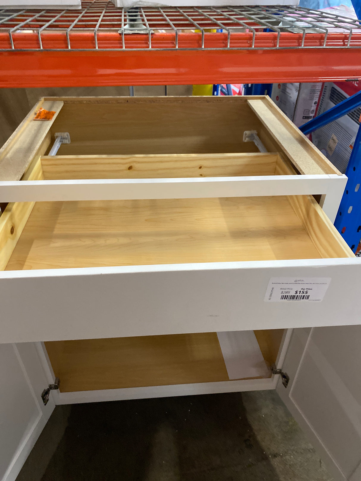 Westfield Feather White Shaker Stock Assembled Base Kitchen Cabinet (30 in. W x 23.75 in. D x 35 in. H)