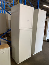 Cambridge White Plywood Shaker Assembled Pantry Cabinet with Adjustable Shelves & Soft Close Doors (84x24x24.5 in.)