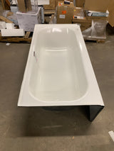 Maui 60 in. x 30 in. Soaking Bathtub with Left Drain in White