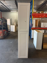 Shaker Satin White Stock Assembled Pantry Kitchen Cabinet (18 in. x 96 in. x 24 in.)