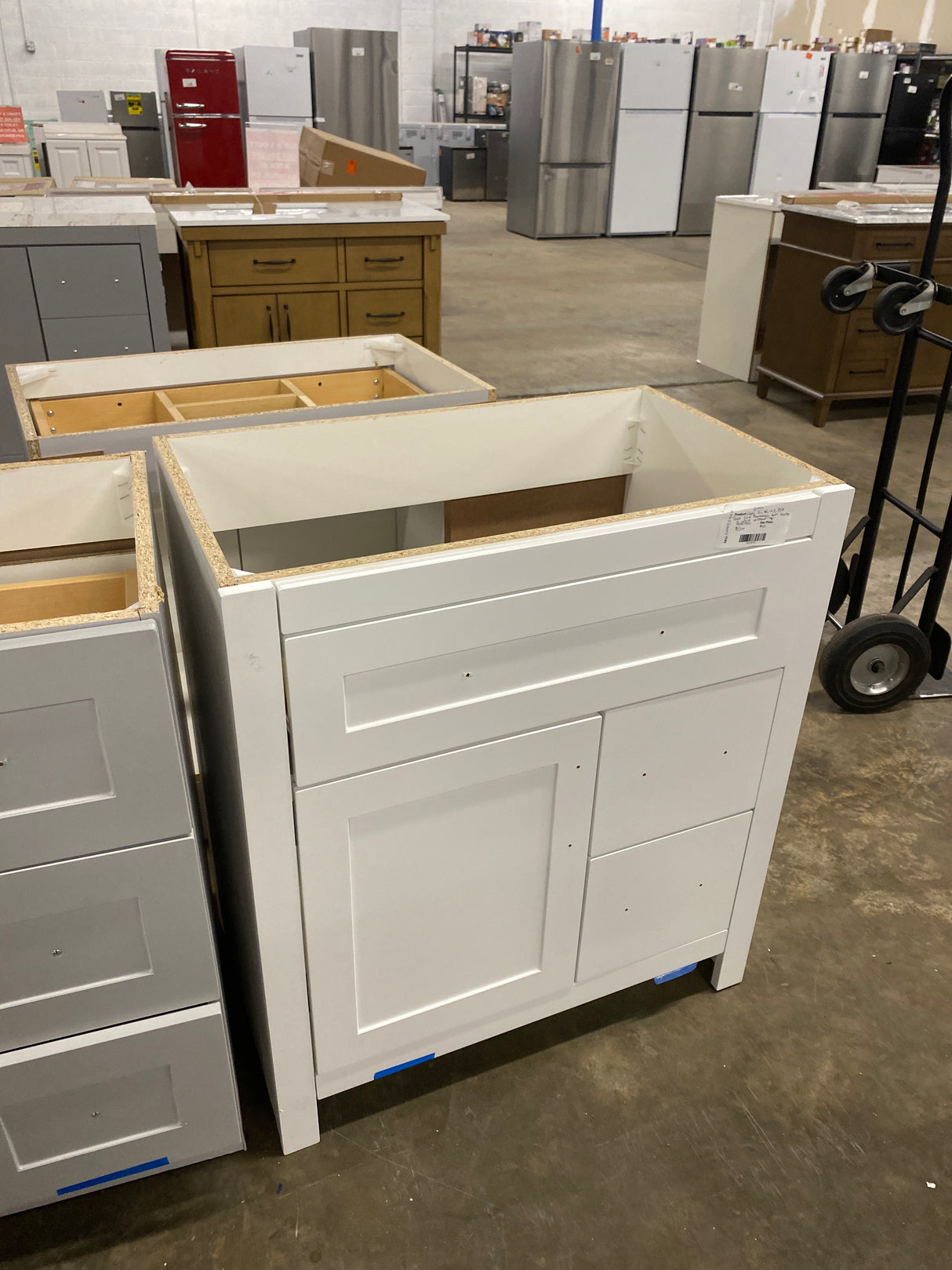 Clady 31 in. W x 19 in. D x 35 in. H Single Sink Freestanding Bath Vanity in White with No Top
