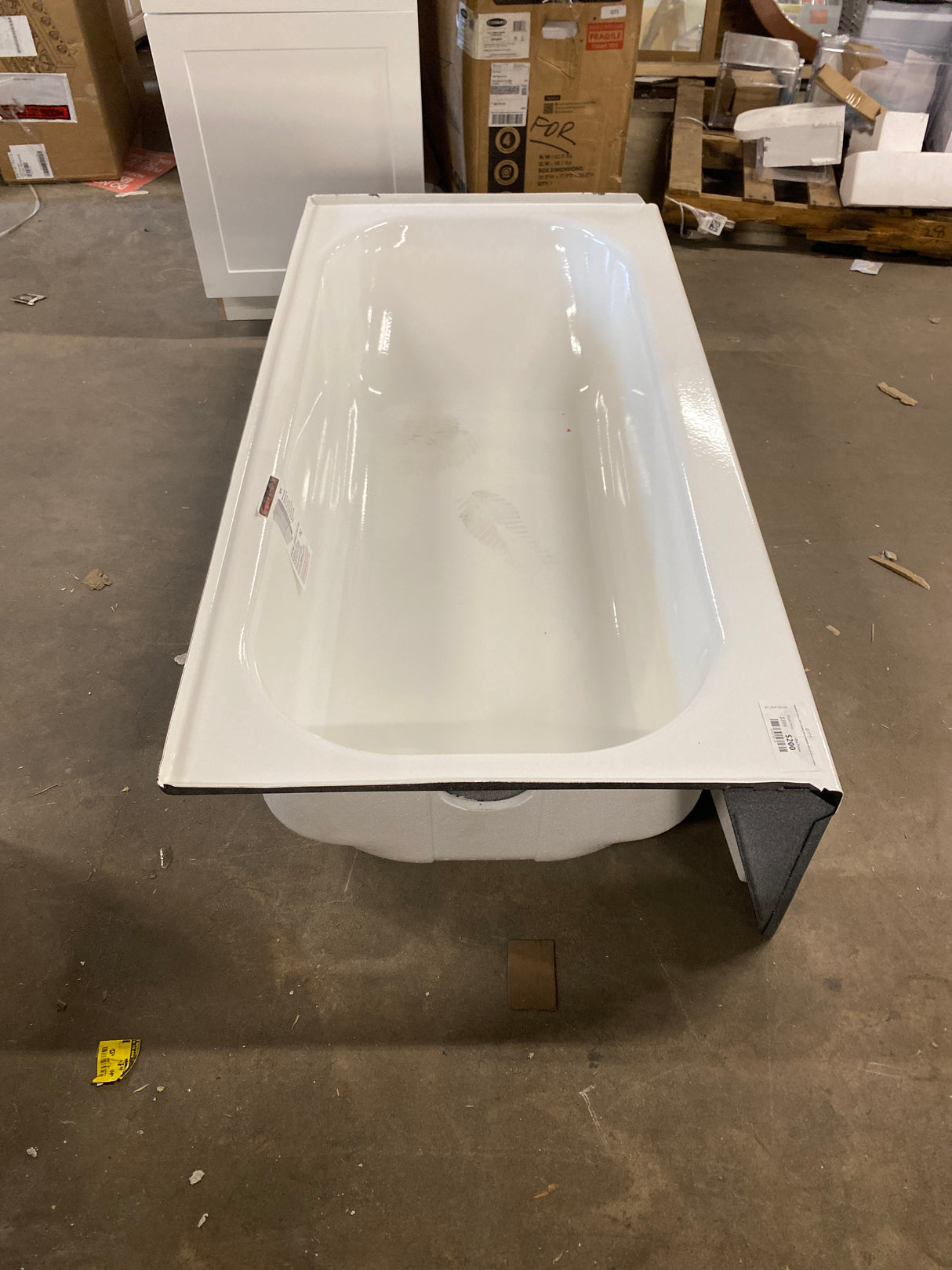 Maui 60 in. x 30 in. Soaking Bathtub with Left Drain in White