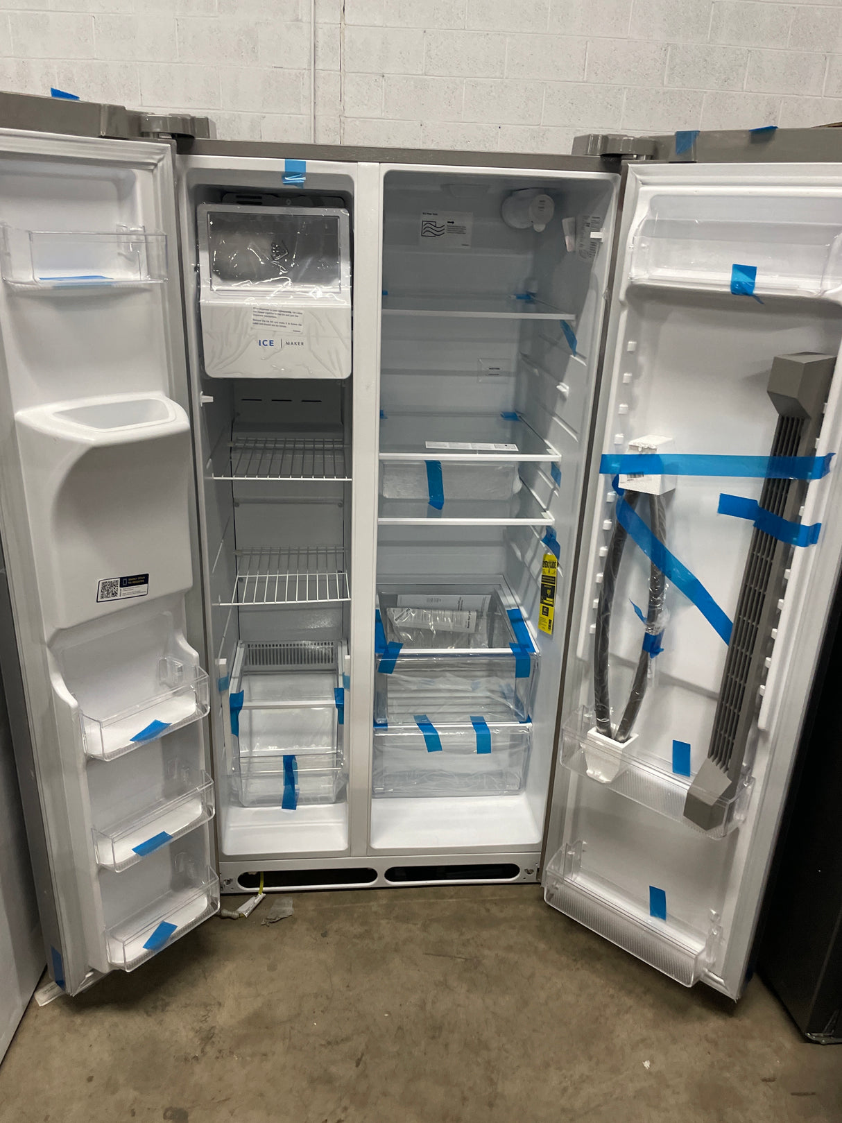 36 in. 26 cu. ft. Standard Depth Side by Side Refrigerator in Stainless Steel