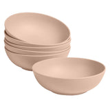 Taryn Melamine Dinner Bowls in Matte Aged Clay (Set of 6)
