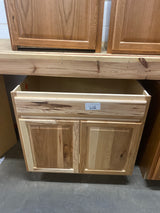 Hampton 36 in. W x 24 in. D x 34.5 in. H Assembled Sink Base Kitchen Cabinet in Natural Hickory