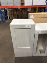 Milton 18 in. W x 14 in. D x 35 in. H Assembled Shaker Wall Kitchen Cabinet in Light Gray with 2 Drawers