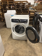 27 in. W 8 cu. ft. Front Load Electric Dryer with Perfect Steam and LuxCare Dry System, ENERGY STAR in White