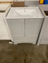 Lancaster 25 in. Single Sink Pearl Gray Bath Vanity with Top