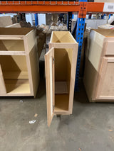 Hampton Assembled 9x34.5x24 in. Base Cabinet in Unfinished Beech