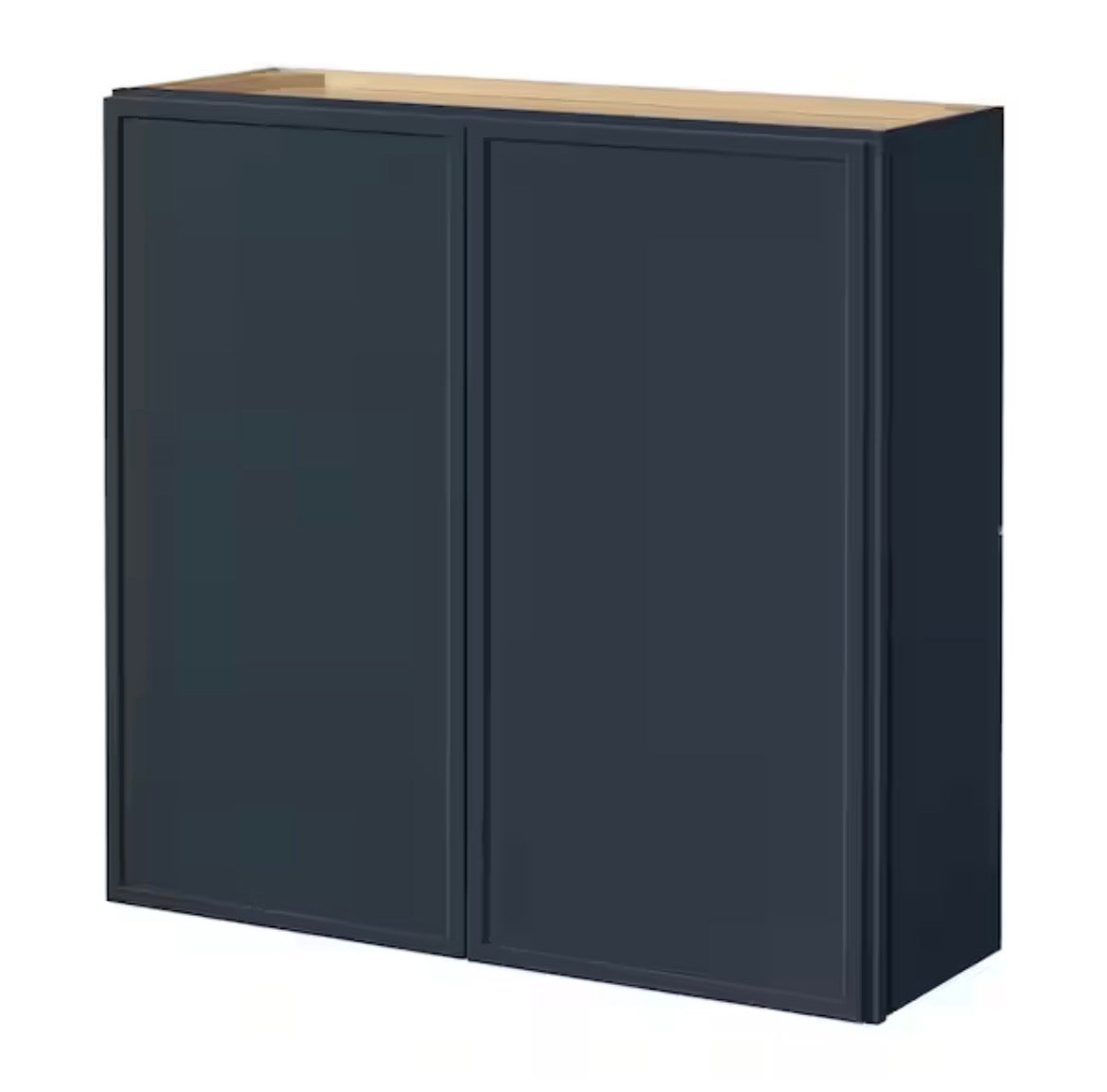 Leyton 36 in. W x 12 in. D x 36 in. H Ready to Assemble Plywood Slim Shaker Wall Kitchen Cabinet in Ink Blue