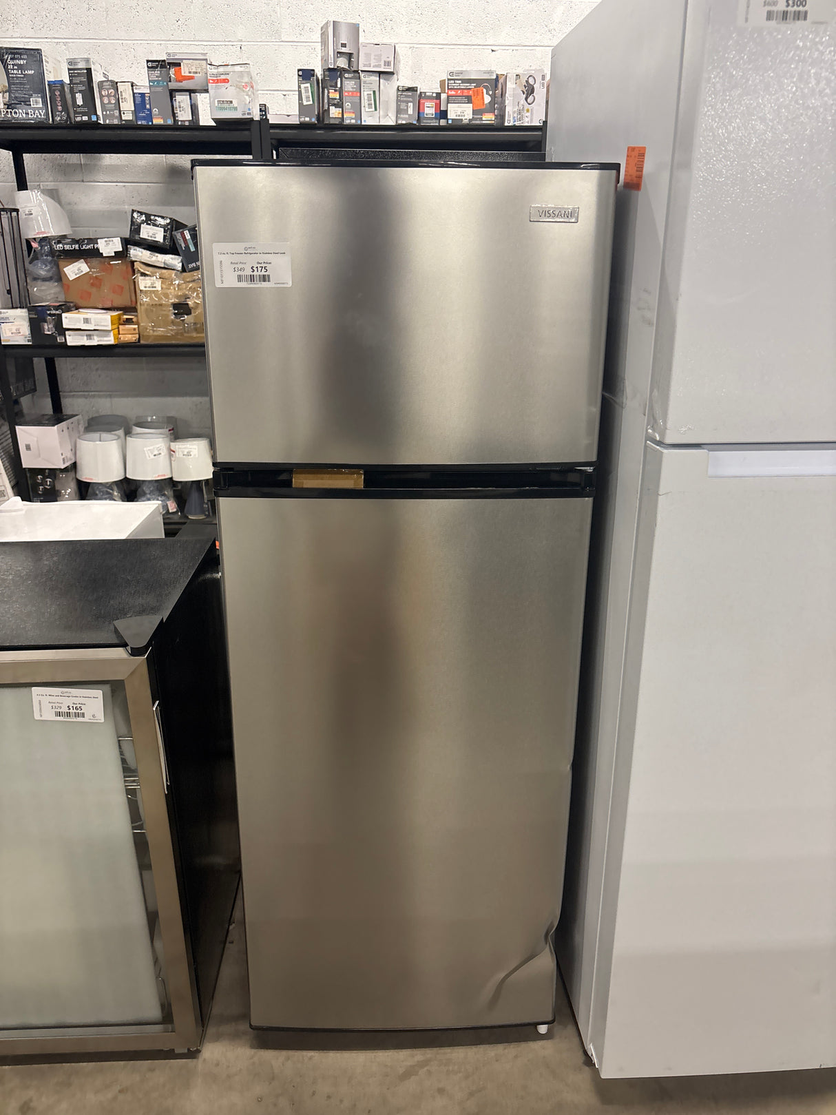 7.2 cu. ft. Top Freezer Refrigerator in Stainless Steel Look