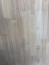 6 ft. L x 39 in. D Unfinished Hevea Butcher Block Island Countertop in With Standard Edge