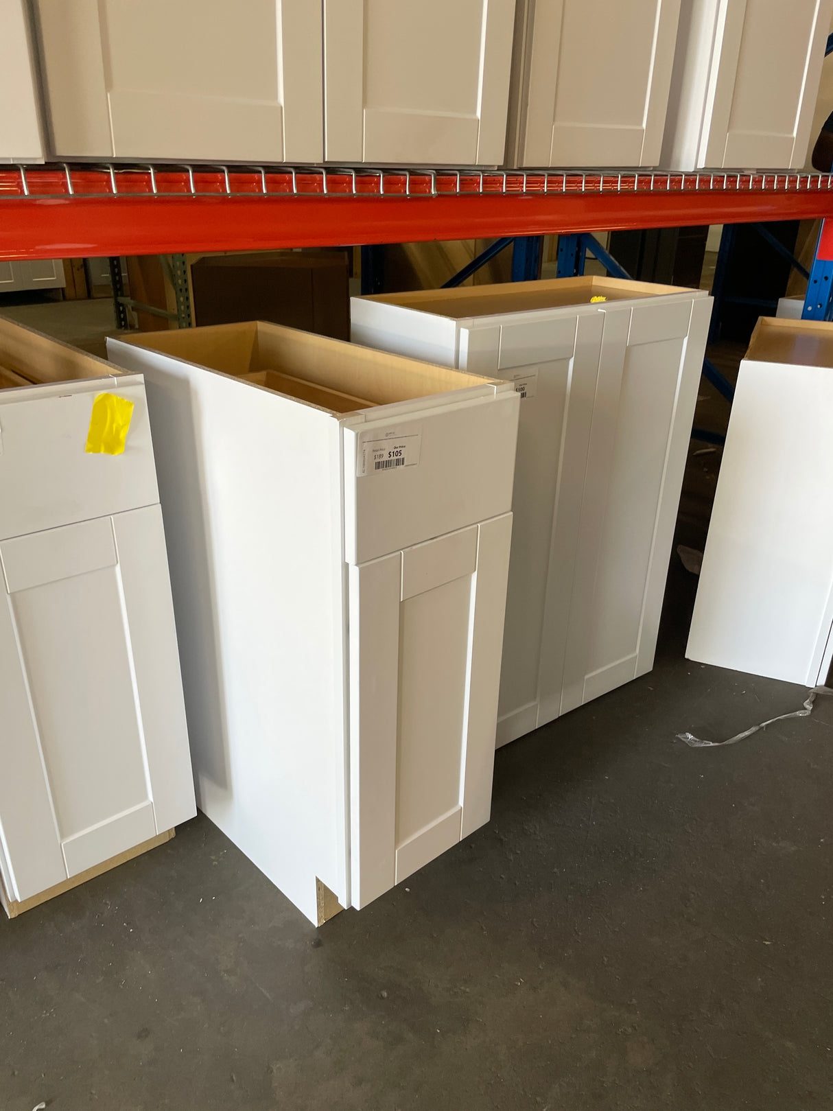 Shaker Satin White Stock Assembled Base Kitchen Cabinet with Ball-Bearing Drawer Glides (12 in. x 34.5 in. x 24 in.)