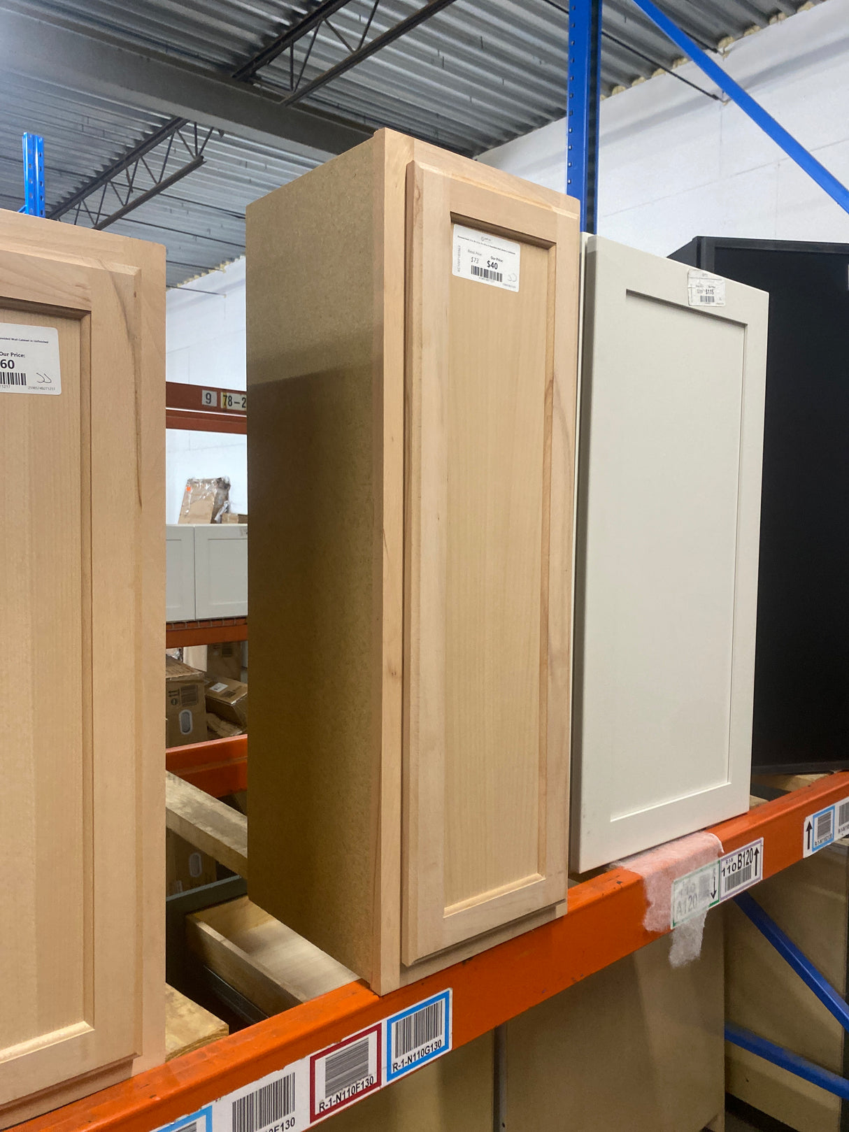 Recessed Panel 12 in. W x 12 in. D x 36 in. H Assembled Wall Cabinet in Unfinished