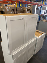 Westfield Feather White Shaker Stock Assembled Wall Kitchen Cabinet (36 in. W x 12 in. D x 30 in. H)