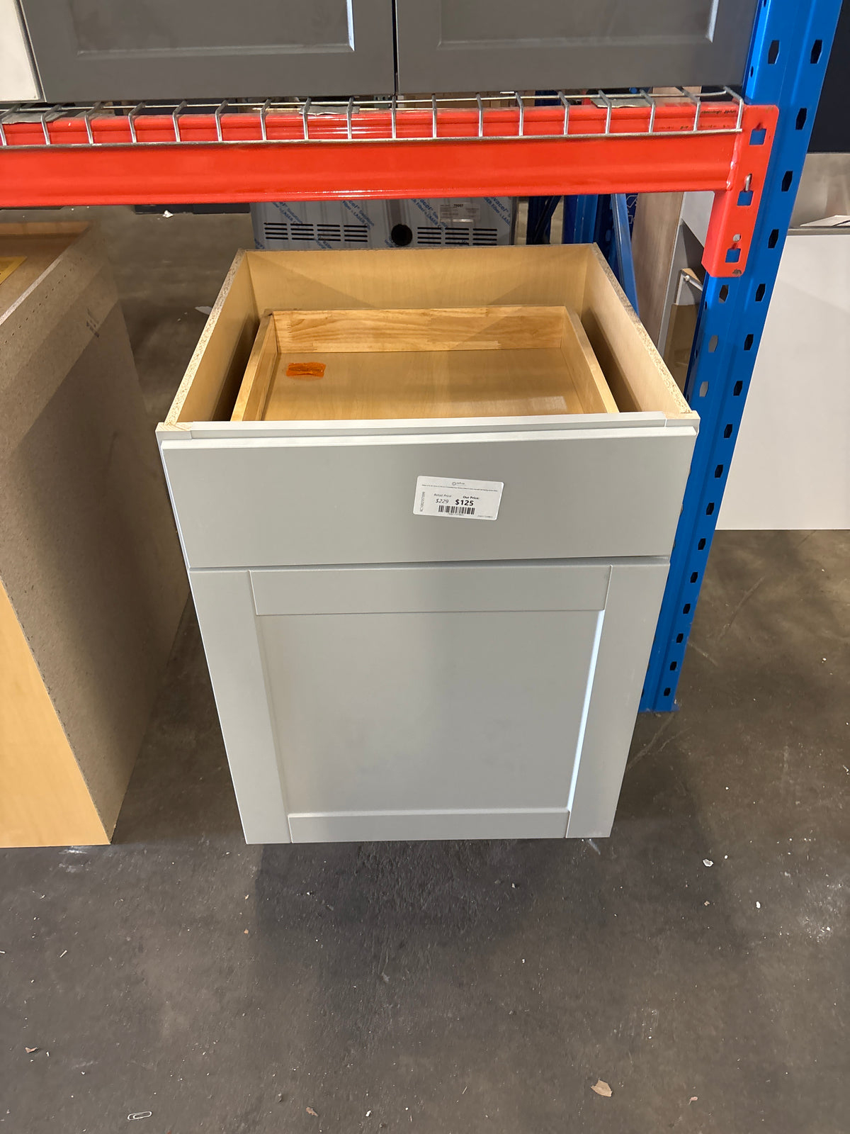 Shaker 24 in. W x 24 in. D x 34.5 in. H Assembled Base Kitchen Cabinet in Dove Gray with Ball-Bearing Drawer Glides