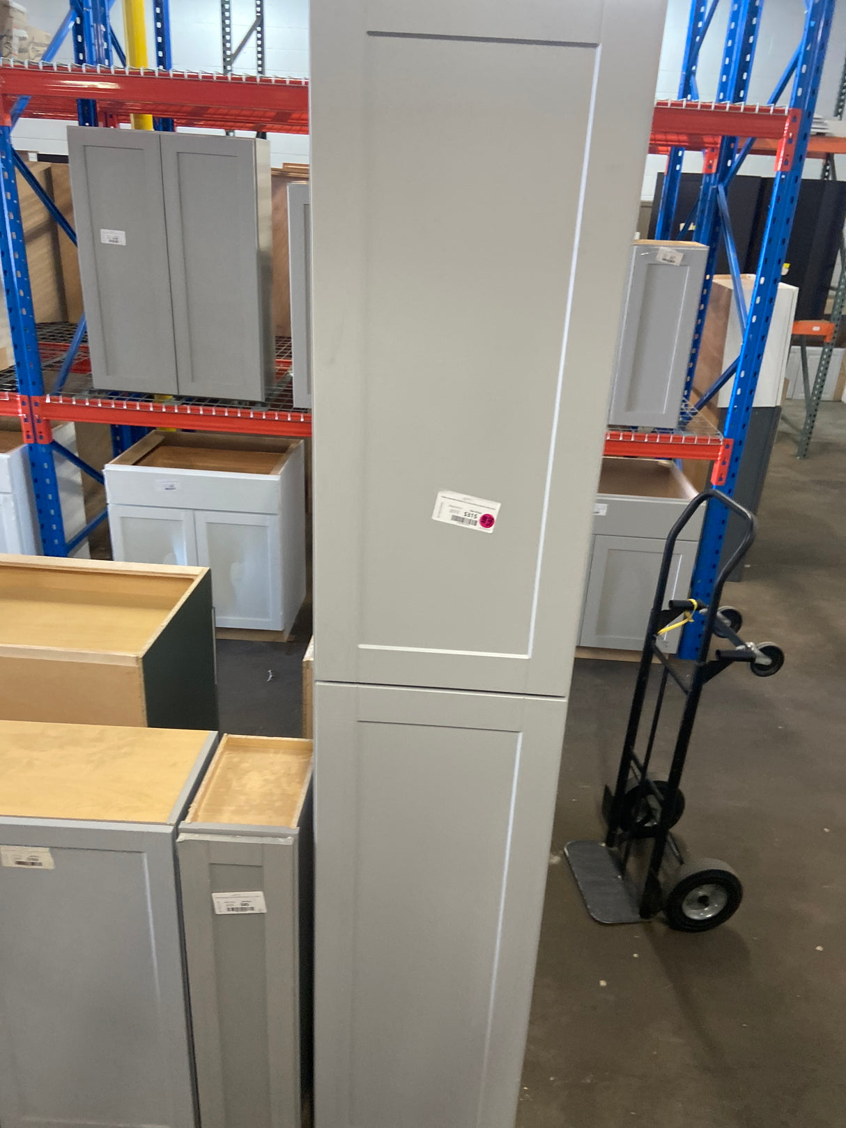 Shaker Assembled 18x96x24 in. Pantry Kitchen Cabinet in Dove Gray