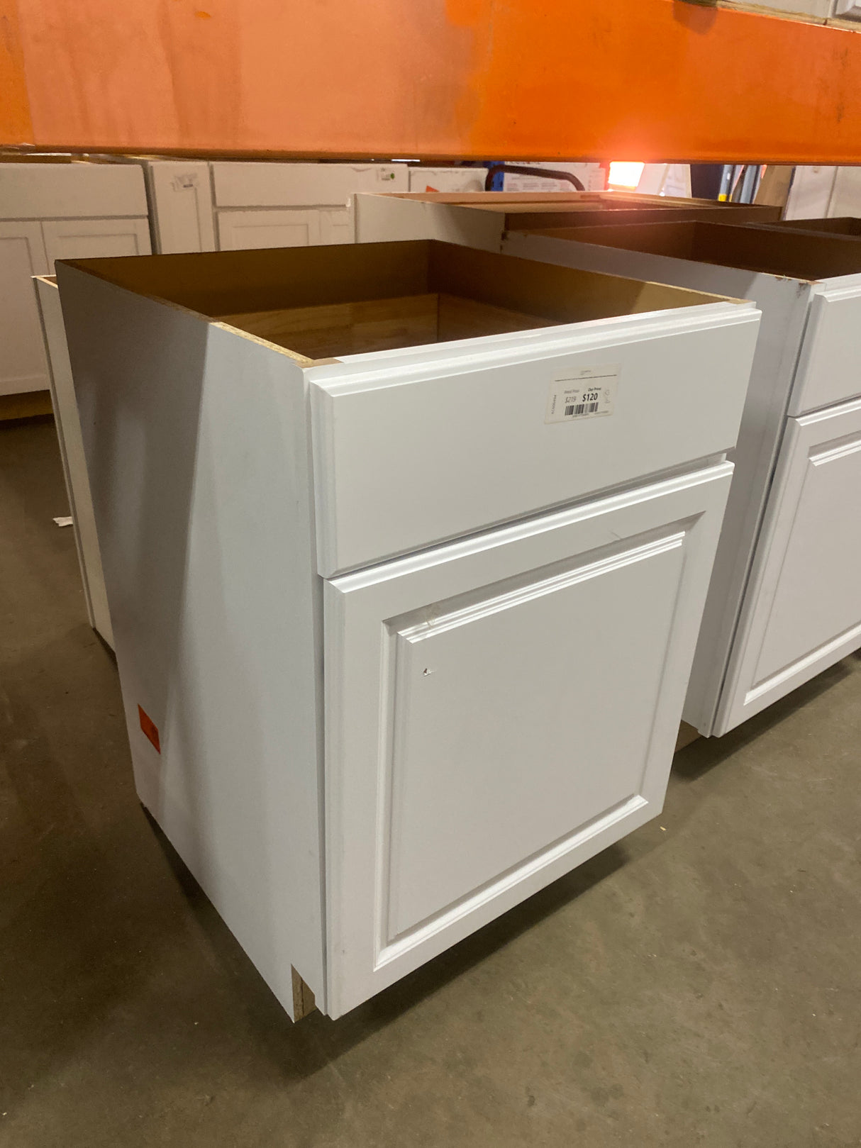 Hampton 24 in. W x 24 in. D x 34.5 in. H Assembled Base Kitchen Cabinet in Satin White with Drawer Glides