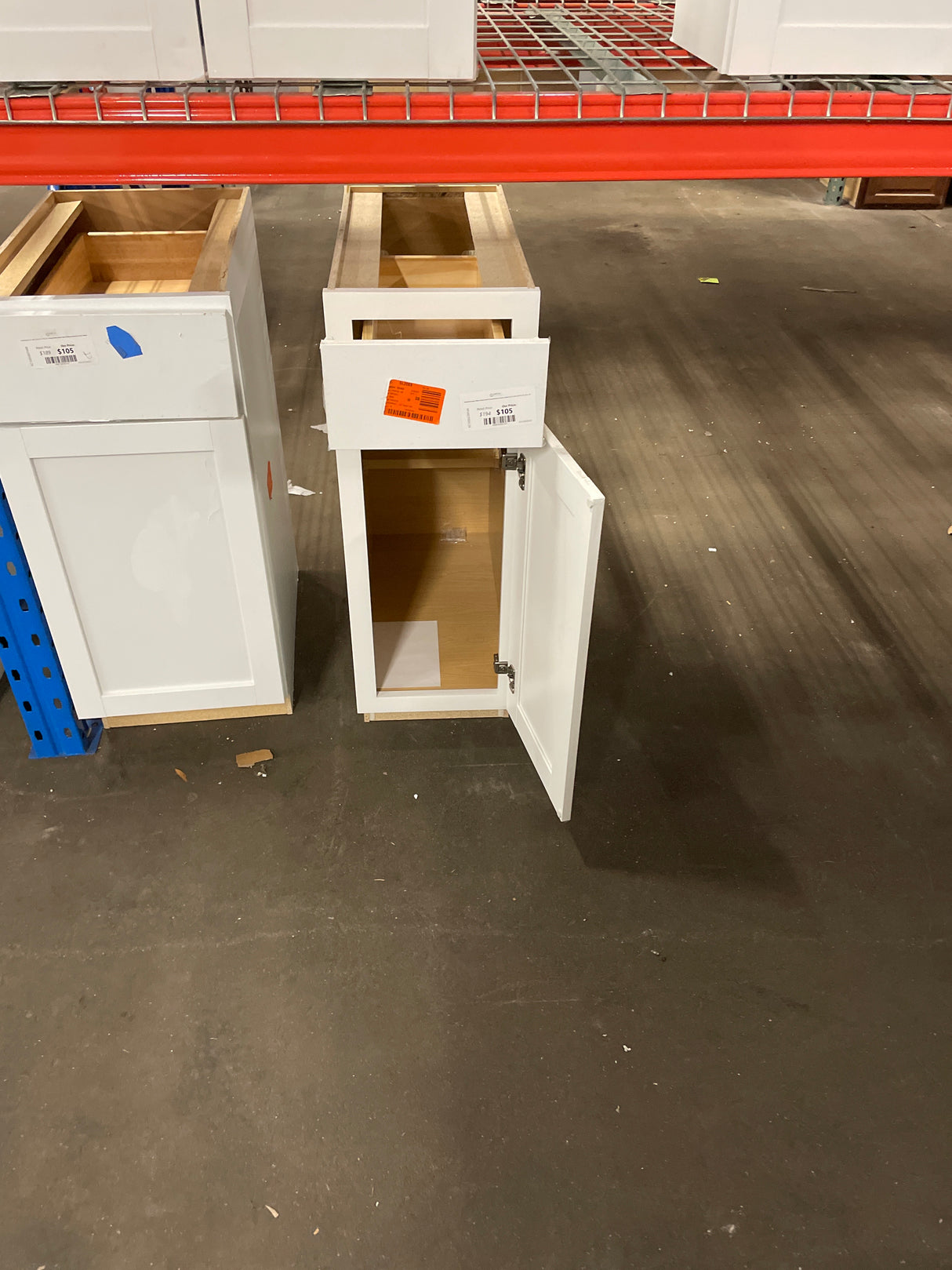 Westfield Feather White Shaker Stock Assembled Base Kitchen Cabinet (12 in. W x 23.75 in. D x 35 in. H)