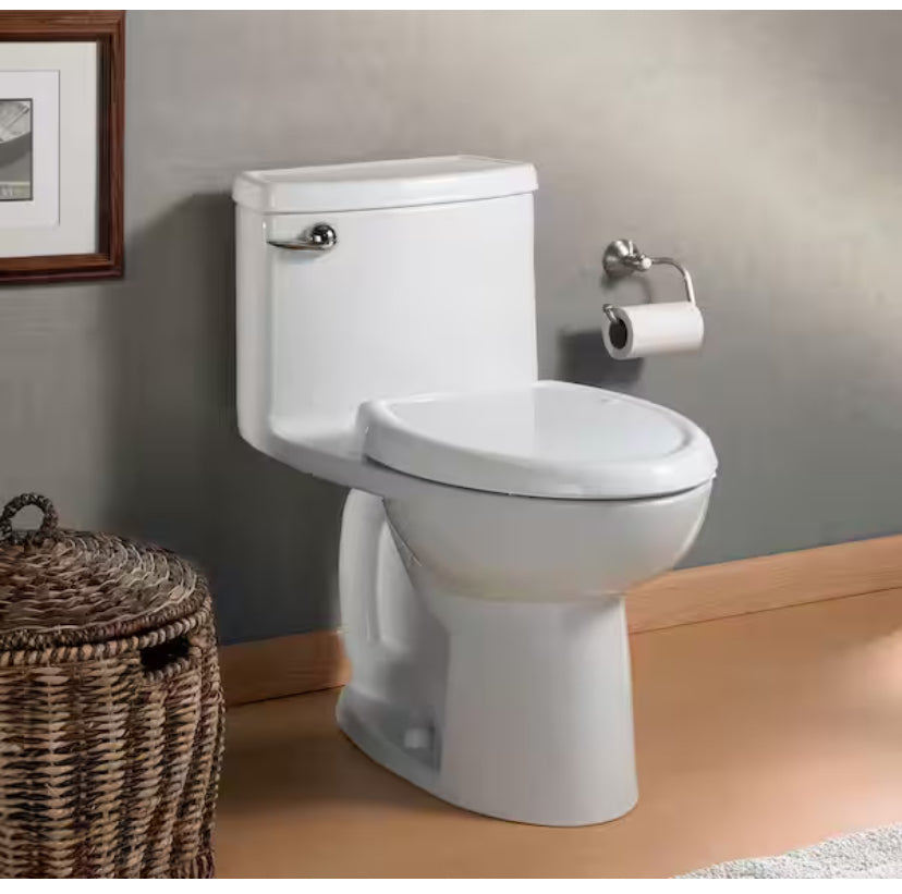 Compact Cadet 3-FloWise Tall Height 1-Piece 1.28 GPF Single Flush Elongated Toilet in White, Seat Included