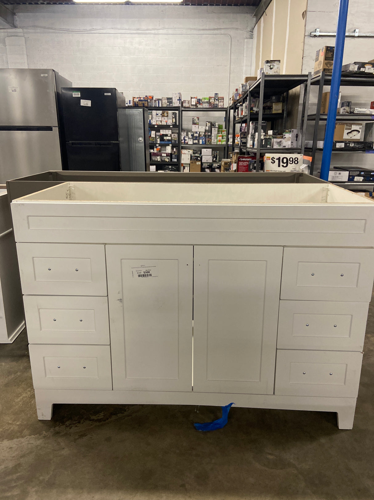 Thornbriar 48 in. W x 22 in. D x 34 in. H Bath Vanity Cabinet without Top in Polar White